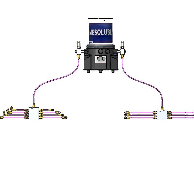 automaticlly progressive  lubrication system for P 300 electric grease pump